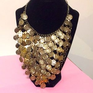 Gorgeous vintage bib necklace jewelry, 16”*
